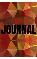 Polygonal Abstract Geometric Background Lined Writing Journal Vol. 17: Promoting Creativity Through Journaling...One Day at a Time(17 Geometric)