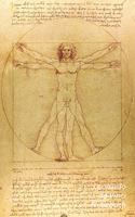 Leonardo Da Vinci Notizbuch: Der Vitruvianische Mensch - Modisches Tagebuch - Ideal Für Die Schule, Studium, Rezepte Oder Passwörtern Zu Schreiben - Perfekt Für Notizen