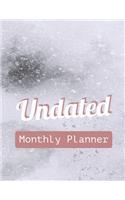 Undated Monthly Planner: 24 Month Calendar with Notes Pages 8.5 x 11 Inches (Volume 8)(8 Undated Monthly Planner)
