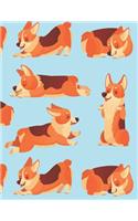 Corgi Music Manuscript Notebook