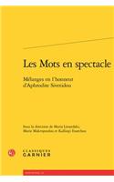 Les Mots En Spectacle