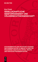 Gesellschaftliche Gesetzmässigkeit Und Völkerrechtswissenschaft