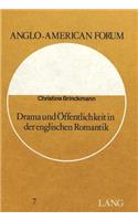 Drama Und Oeffentlichkeit in Der Englischen Romantik