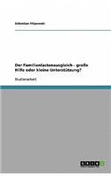 Familienlastenausgleich - große Hilfe oder kleine Unterstützung?