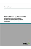 Politische Bildung in der Weimarer Republik