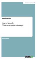 Analyse aktueller Wissensmanagementkonzepte