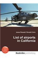 List of Airports in California