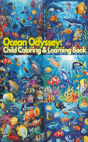 Ocean Odyssey: Child Coloring & Learning Book, A Colorful Journey Through the Underwater World ( Coloring book for Children )