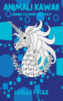 Libri da colorare per adulti - Livello facile - Animali Kawaii