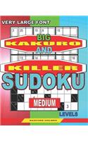 Very large font. Big Kakuro and Killer Sudoku medium levels.