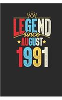 Legend Since August 1991
