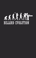 Billard Evolution: Notebook Pool Notizbuch Snooker Journal 6x9 Lined