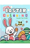Happy Easter Coloring Book for Kids Ages 4-8