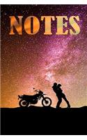 Notes: Motorbike Notebook, Journal, Diary size 6x9
