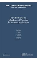 Rare-Earth Doping of Advanced Materials for Photonic Applications: Volume 1111