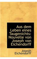 Aus Dem Leben Eines Taugenichts: Nouvelle Von Joseph Von Eichendorff: Nouvelle Von Joseph Von Eichendorff