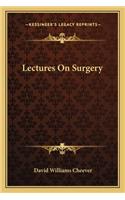 Lectures on Surgery