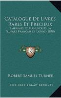 Catalogue De Livres Rares Et Precieux