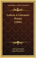 Lettera A Giovanni Rosini (1826)