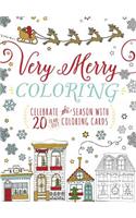 Very Merry Coloring: Celebrate the Seaon with 20 Tear-Out Coloring Cards