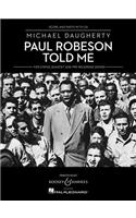 Paul Robeson Told Me: String Quartet and Pre-Recorded Sound