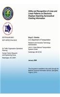 Utility and Recognition of Lines and Linear Patterns on Electronic Displays Depicting Aeronautical Charting Information