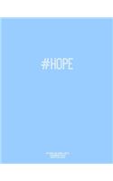 Notebook for Cornell Notes, 120 Numbered Pages, #HOPE, Blue Cover: For Taking Cornell Notes, Personal Index, 8.5"x11", Hashtag Series, Genius Edition