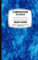 Graph Paper Notebook: Blue Marble, Graph Paper Notebook, 7.5 X 9.25, 160 Pages for for School / Teacher / Office / Student Composition Book