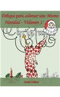 Dibujos para colorear uno Mismo - Navidad - Volumen 1
