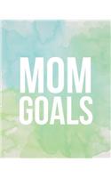 Mom Goals: Bullet Grid Journal, 150 Dot Grid Pages, 8"x10", Professionally Designed