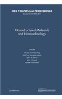 Nanostructured Materials and Nanotechnology: Volume 1371