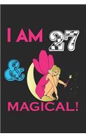 i Am 27 Notebook & Magical ! Birthday Gift