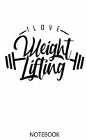 Weightlift Notebooks: 100 Pages - Graph Paper Grid Interior - Weightlifter Journal