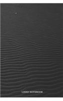 Lined Notebook: Black Sand(2 Lna1s)