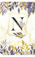 N: Daily Planner - Letterr N Monogram Planner - Great Letter N Gift