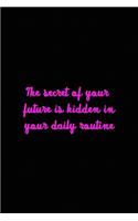 The secret of your future is hidden in your daily routine