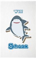 Will Shark A5 Lined Notebook 110 Pages