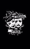 I prefer my drama on stage