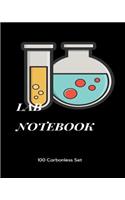 Lab Notebook 100 Carbonless Set: Chemistry Students 100 Duplicate Page Sets