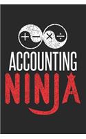 Accounting Ninja: Blank Lined Journal for Accountant Finance Work