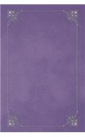 Deluge Purple 101 - Blank Notebook with Fleur de Lis Corners: Soft Cover, 6 x 9 Journal, 101 Pages