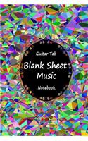 Guitar Tab Blank Sheet Music Notebook