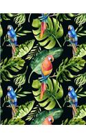 My Big Fat Bullet Journal for Bird Lovers Tropical Parrots Pattern 2