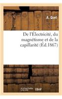 de l'Électricité, Du Magnétisme Et de la Capillarité: (Savoirs Et Traditions)