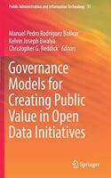 Governance Models for Creating Public Value in Open Data Initiatives