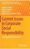 Current Issues in Corporate Social Responsibility