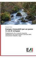 Energie rinnovabili per un paese in via di sviluppo