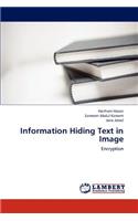 Information Hiding Text in Image