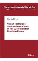 Grenzuberschreitende Verlustberucksichtigung Im Fall Eg-Auslandischer Direktinvestitionen