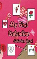 My First Valentine Coloring Book